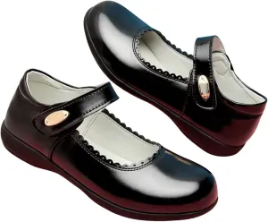 Toddler Girls Dress Shoes Princess Wedding Party Church Casual Walking School Uniform Shoes Leather