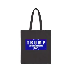 Trump 2024 Keep America Great Cotton Canvas Tote Bag