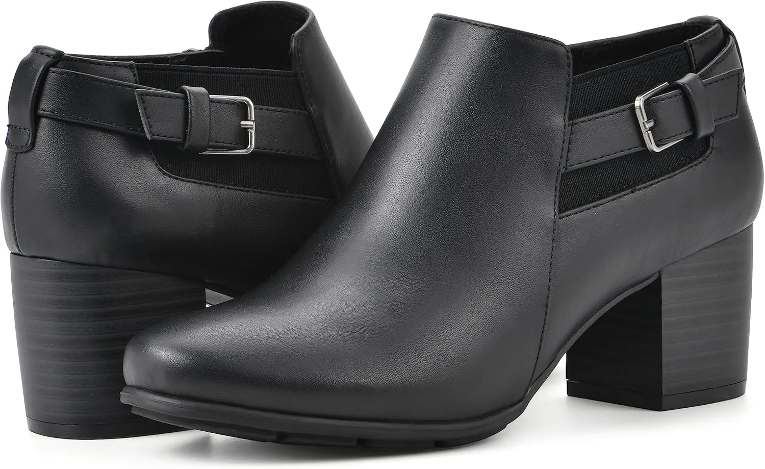 WHITE MOUNTAIN Women's Shoes Noah Block Heel Bootie