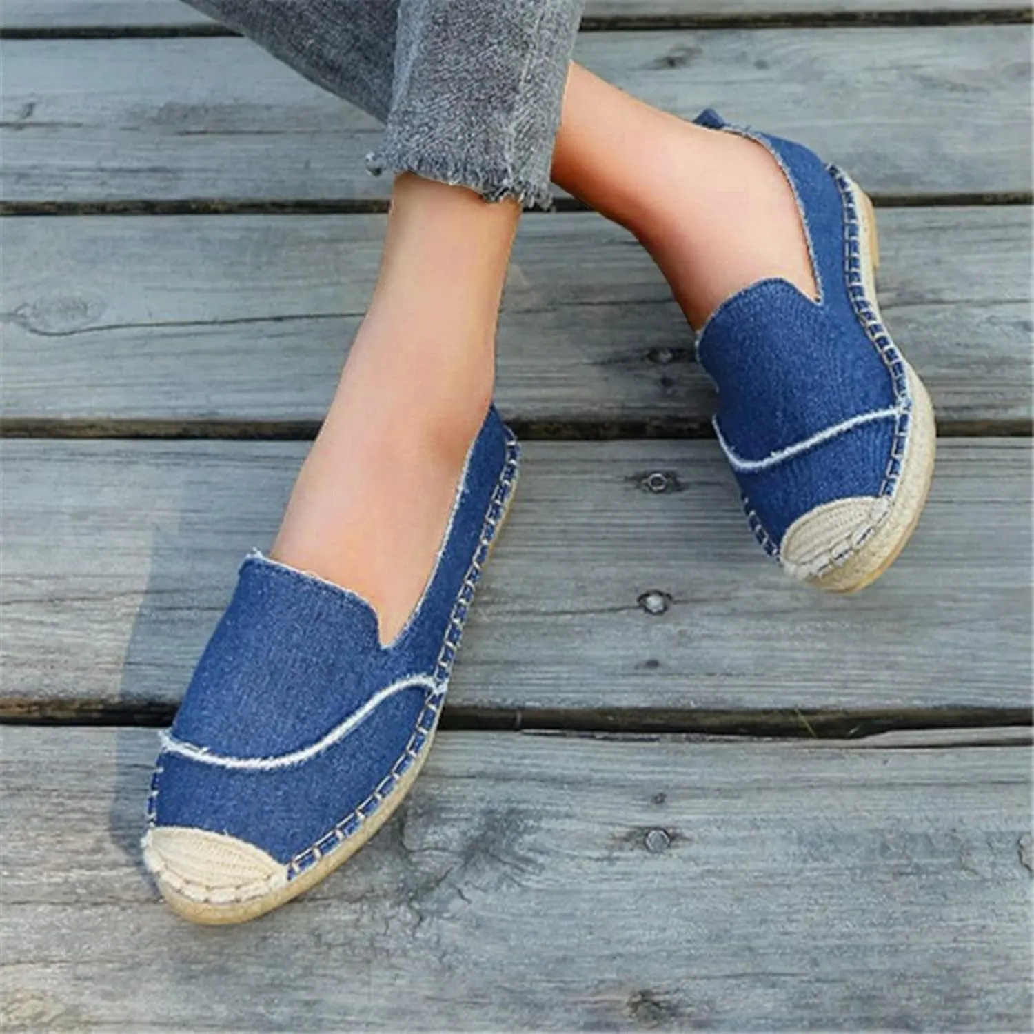 Woman Sandals Size 9 Retro Women's Casual Shallow Shoes Solid Flat Women Casual Dress Shoes 11.5 for Summer