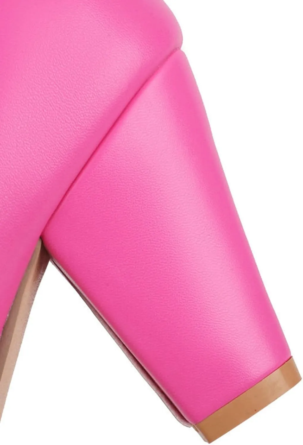 Women Round Toe Mary Jane Pumps High Chunky Heel Two Tone Comfort Fashion Bow Dressy Lolita Shoes