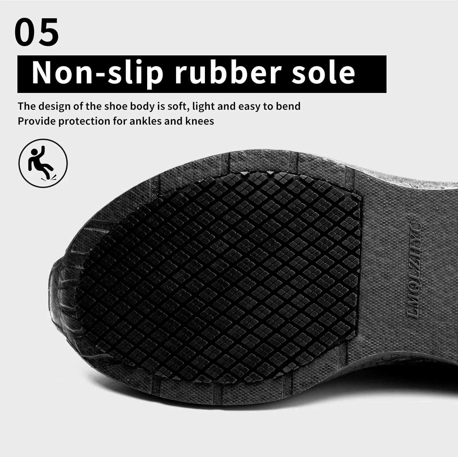 Womens Food Service Non Slip Work Shoes, Black, Slip-On Style Comfortable for Chef Nurse Work