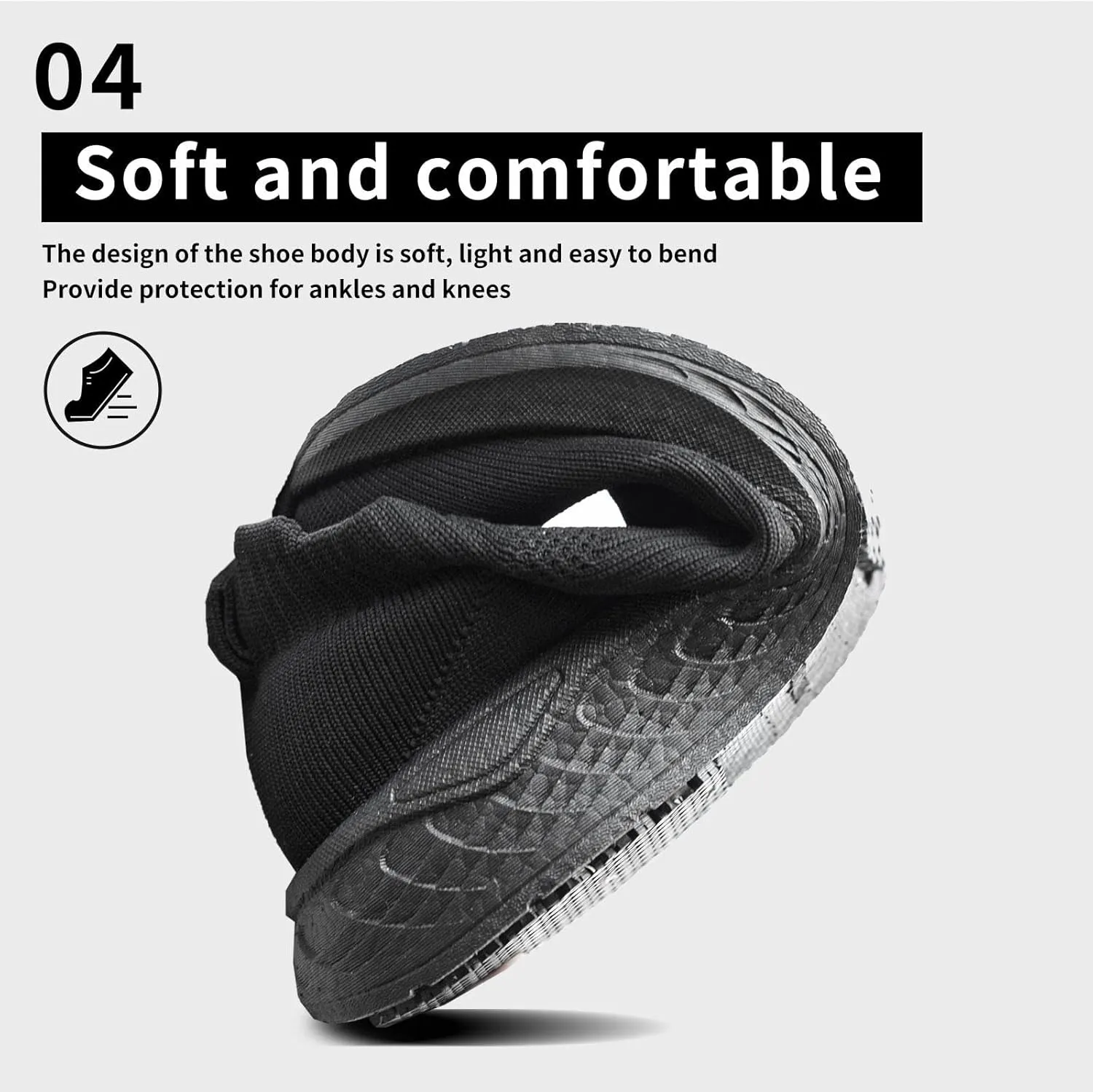 Womens Food Service Non Slip Work Shoes, Black, Slip-On Style Comfortable for Chef Nurse Work