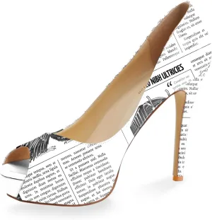 Womens Platform High Stiletto Sandals Heels Pumps Multicolor Floral Printed Peep Toe Sexy Shoes