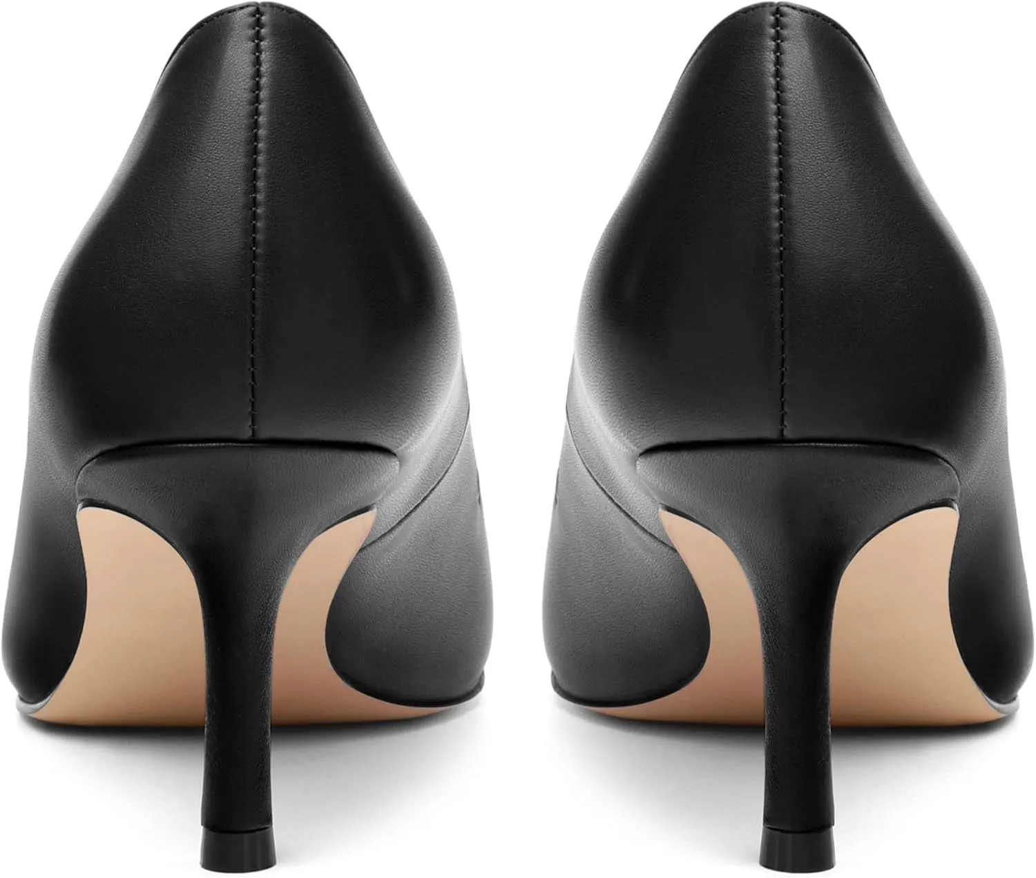 Women's Pumps, Pointed Closed Toe Kitten Heels for Women, Comfortable Mid Heel Women's Dress Shoes 2.5 inch