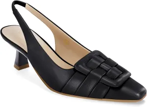 Womens Sling Back Kitten Heels Low Dress Shoes Slingback Pumps Pointed Closed Toe Comfortable Party Office Sandals