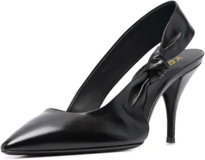 YDN Women's Sexy Pointy Toe Slingback Pumps Stiletto High Heels Knot Style Slip On Sandals Shoes Size 4-16 US